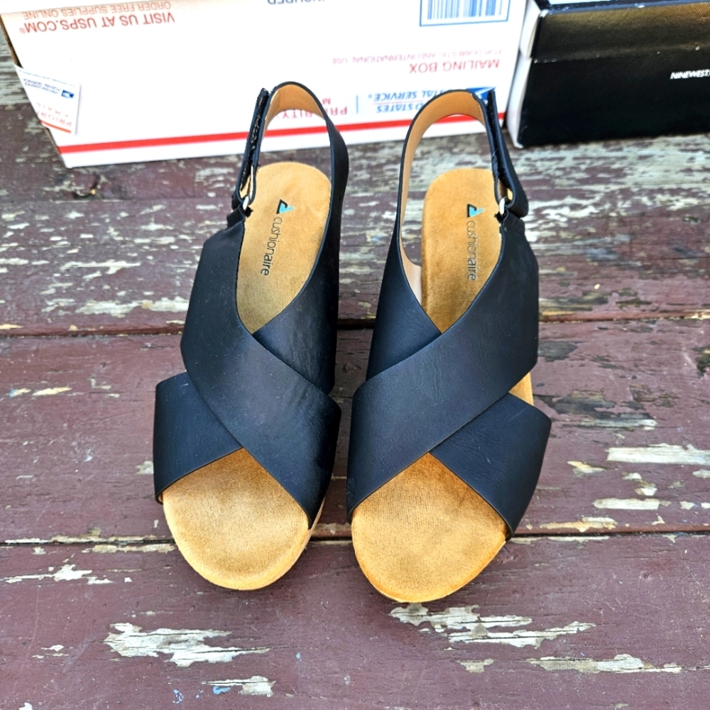 Cushionaire Women's Platform Sandals Size 8.5 - Picture 7 of 16